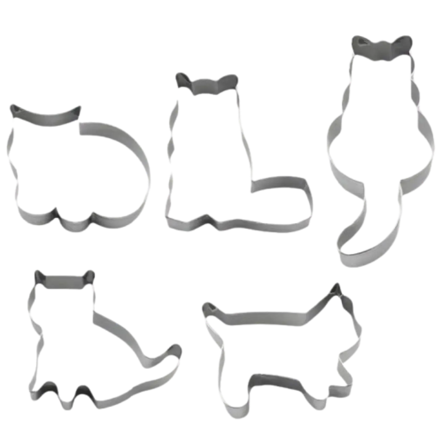 Cortador Galletas Set Gatos 5 pcs 1