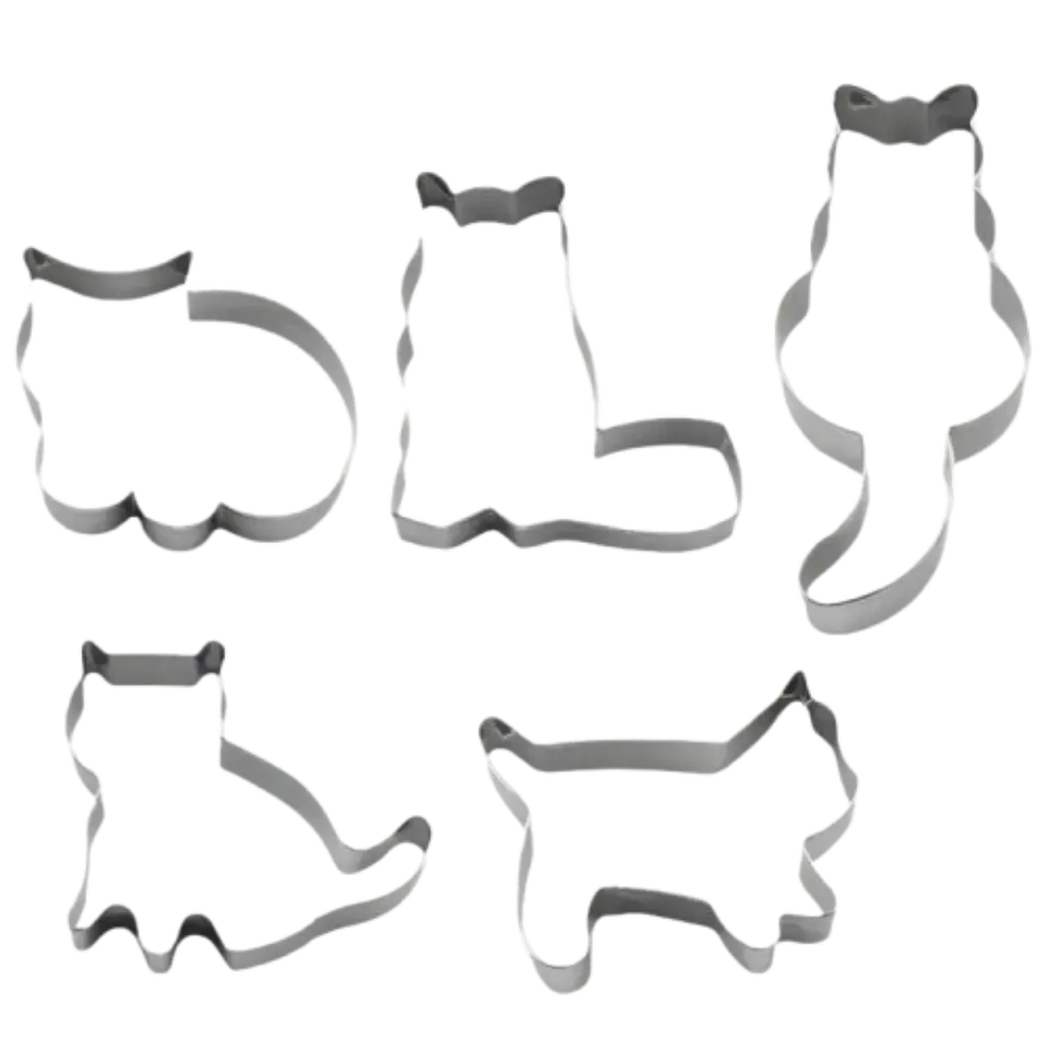 Cortador Galletas Set Gatos 5 pcs 1