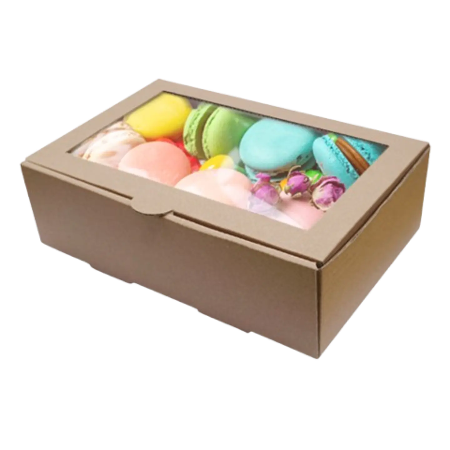 Pack 5 Caja M Carton Microcorrugado Ventana 21,2x14,7x6,8cm 1