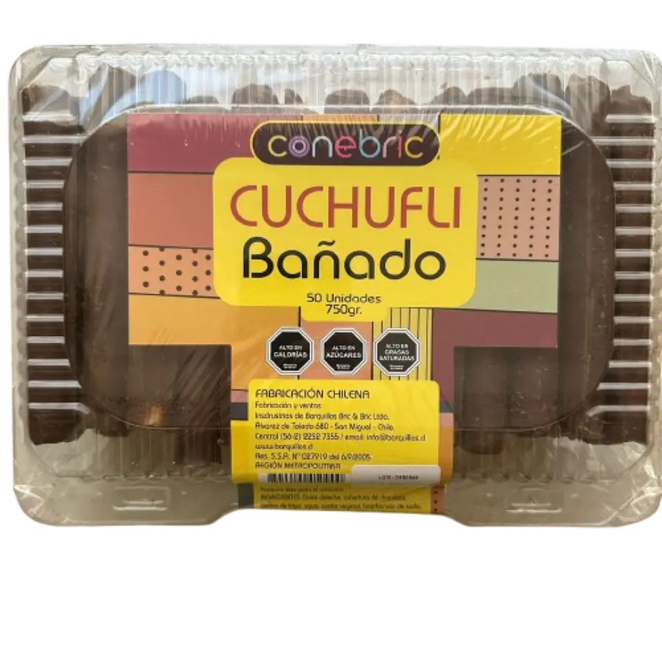 Cuchufli Rellenos Bañados Chocolate Conebric 50un 1