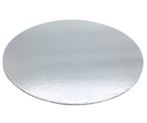 Pack 5 Bandeja Carton Plateada 25cm x 2mm