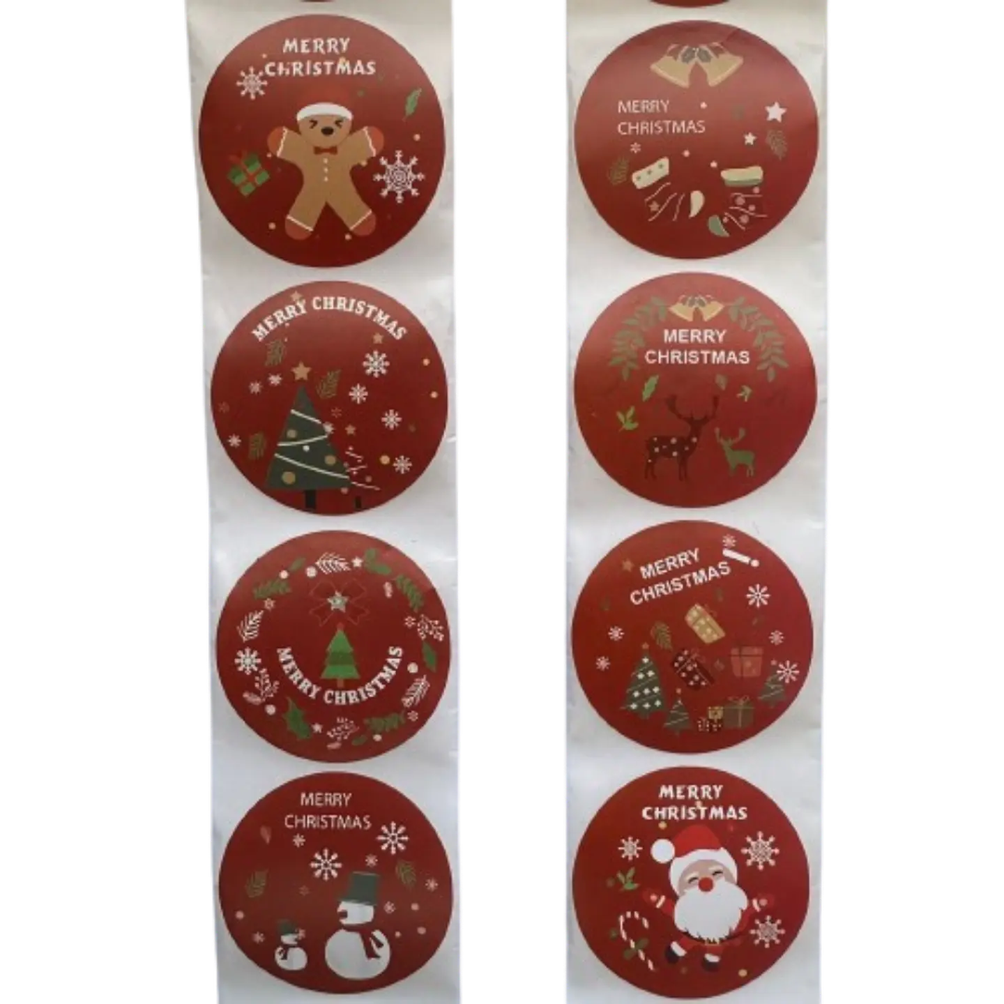 Sticker Navidad A 100un 38mm 1