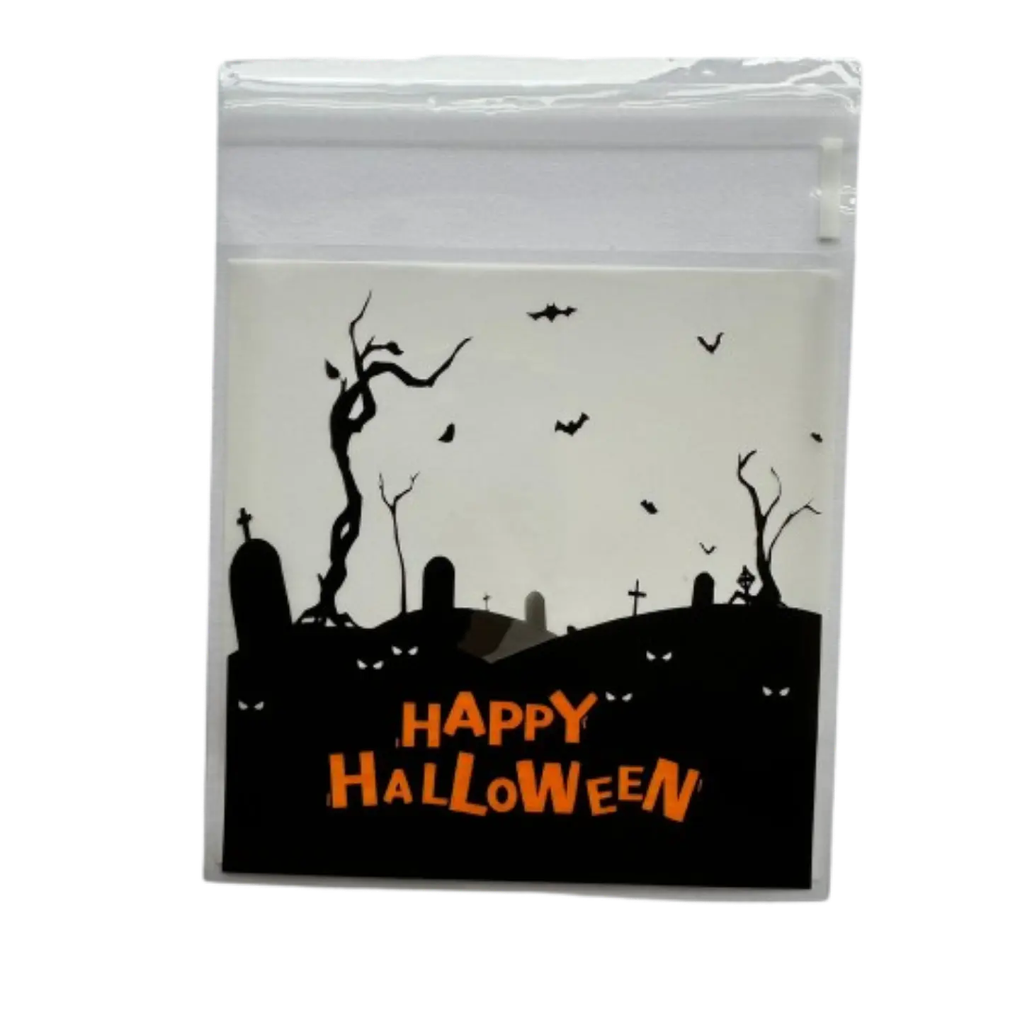 Bolsas Halloween B Celofan Autoadhesivas 100un 10x10+2cm 5