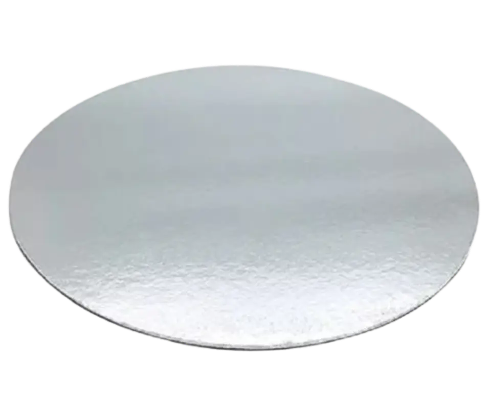 Bandeja Redonda Carton Plateada 40cm x 2mm 1