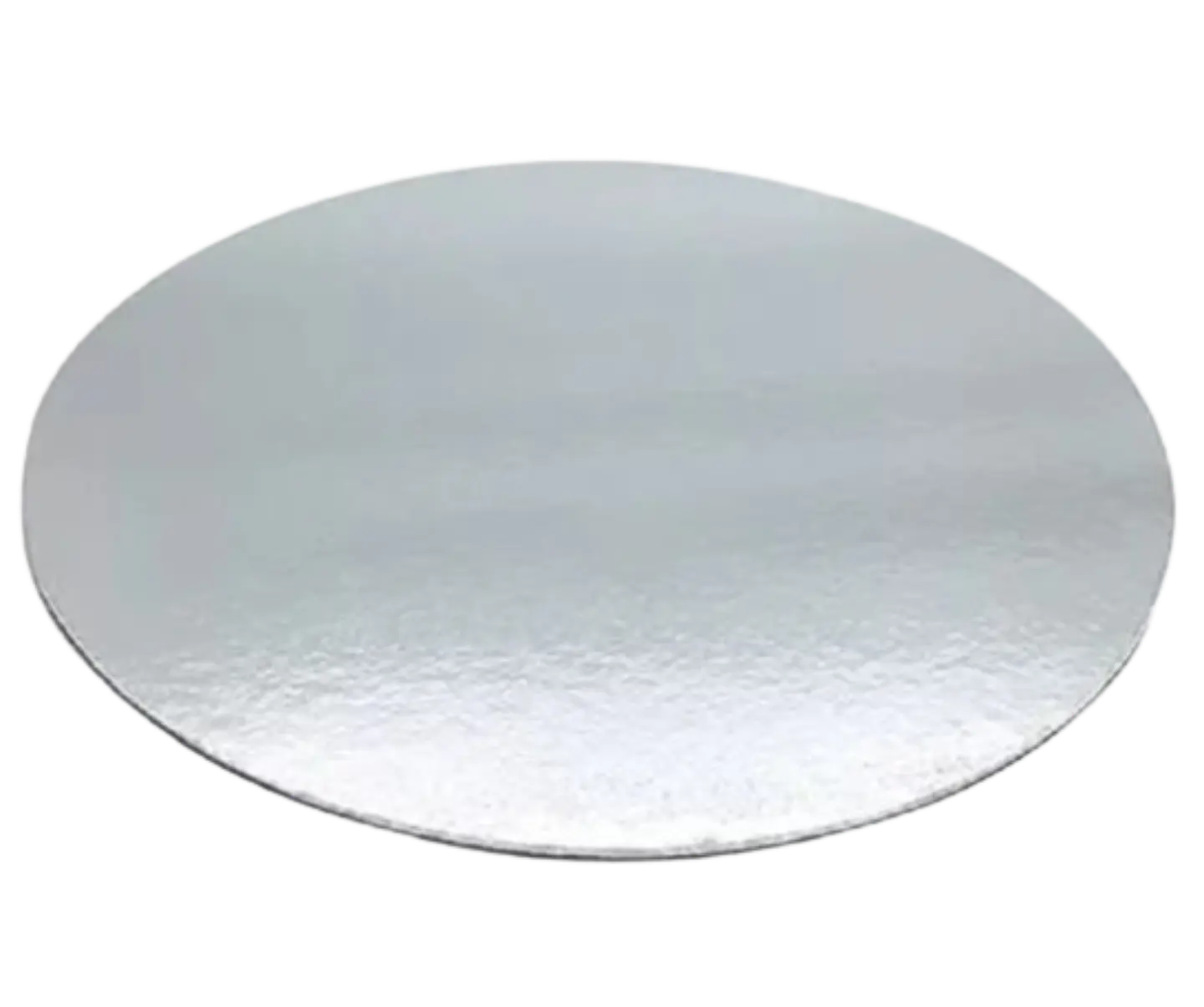 Bandeja Redonda Carton Plateada 25cm x 2mm 1