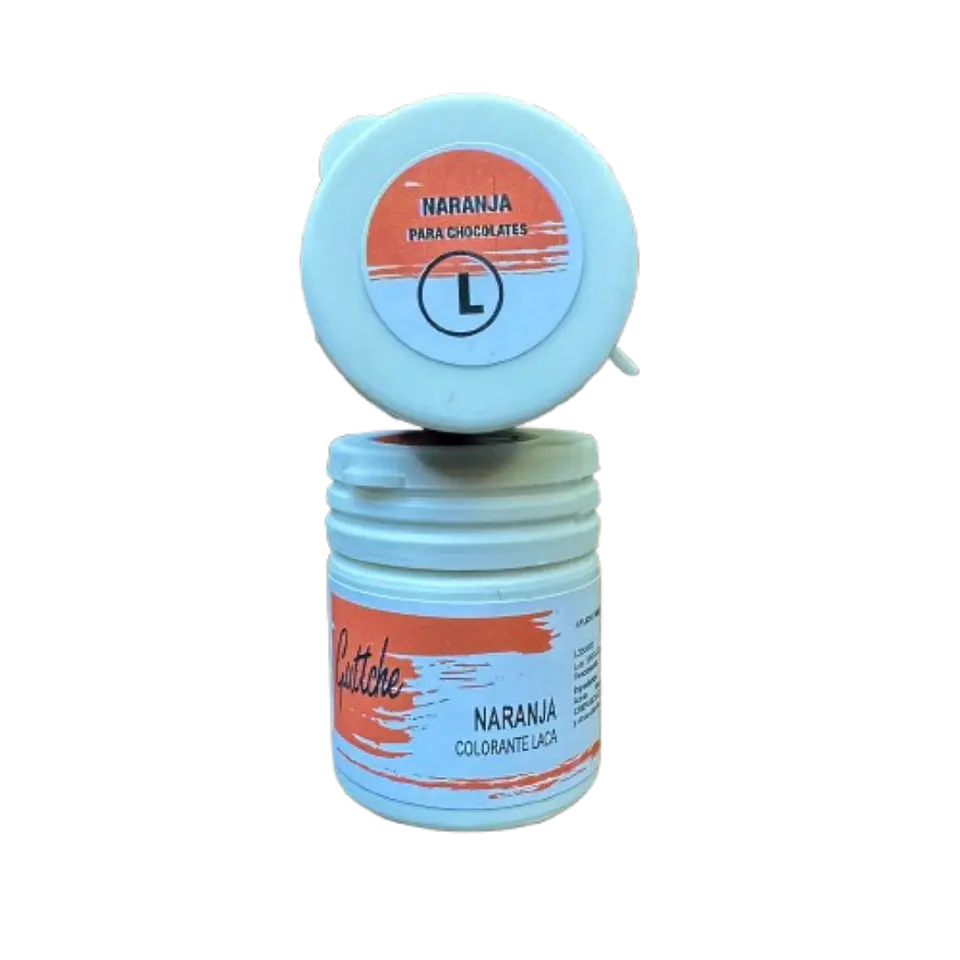 Colorante Laca Naranja Neon Para Chocolate Guttche 15g 1