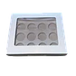 Pack 5 Caja Con Ventana Para 12 Shot 60ml Cartulina Blanca - Miniatura 1