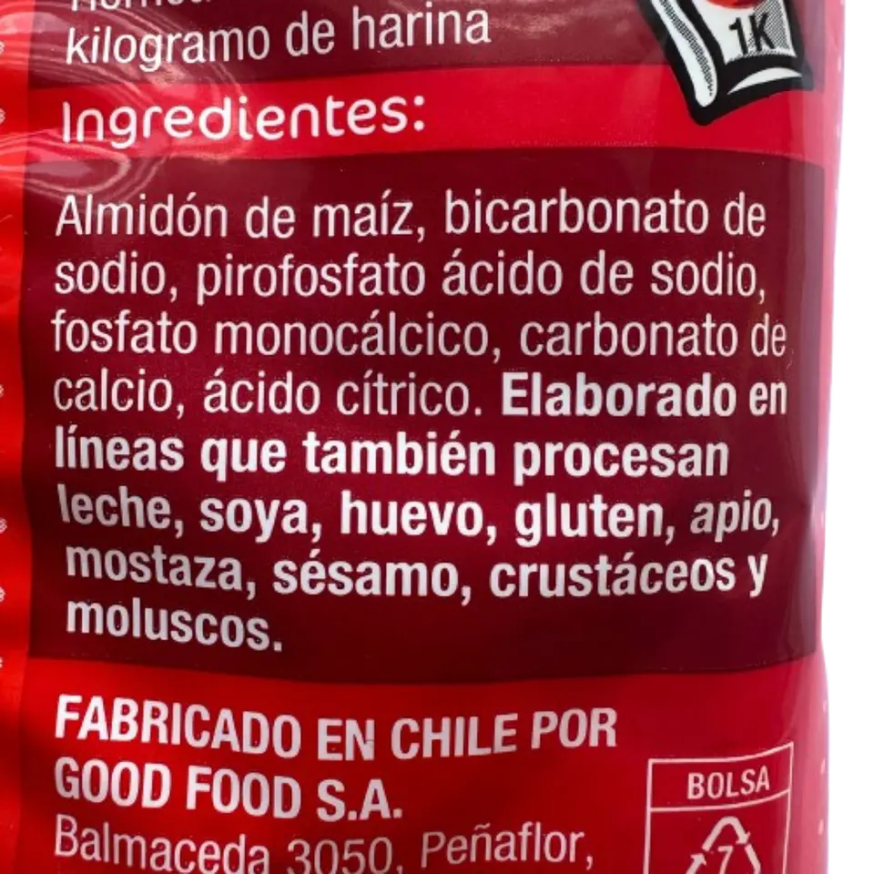 Polvos De Hornear Gourmet 500g 2