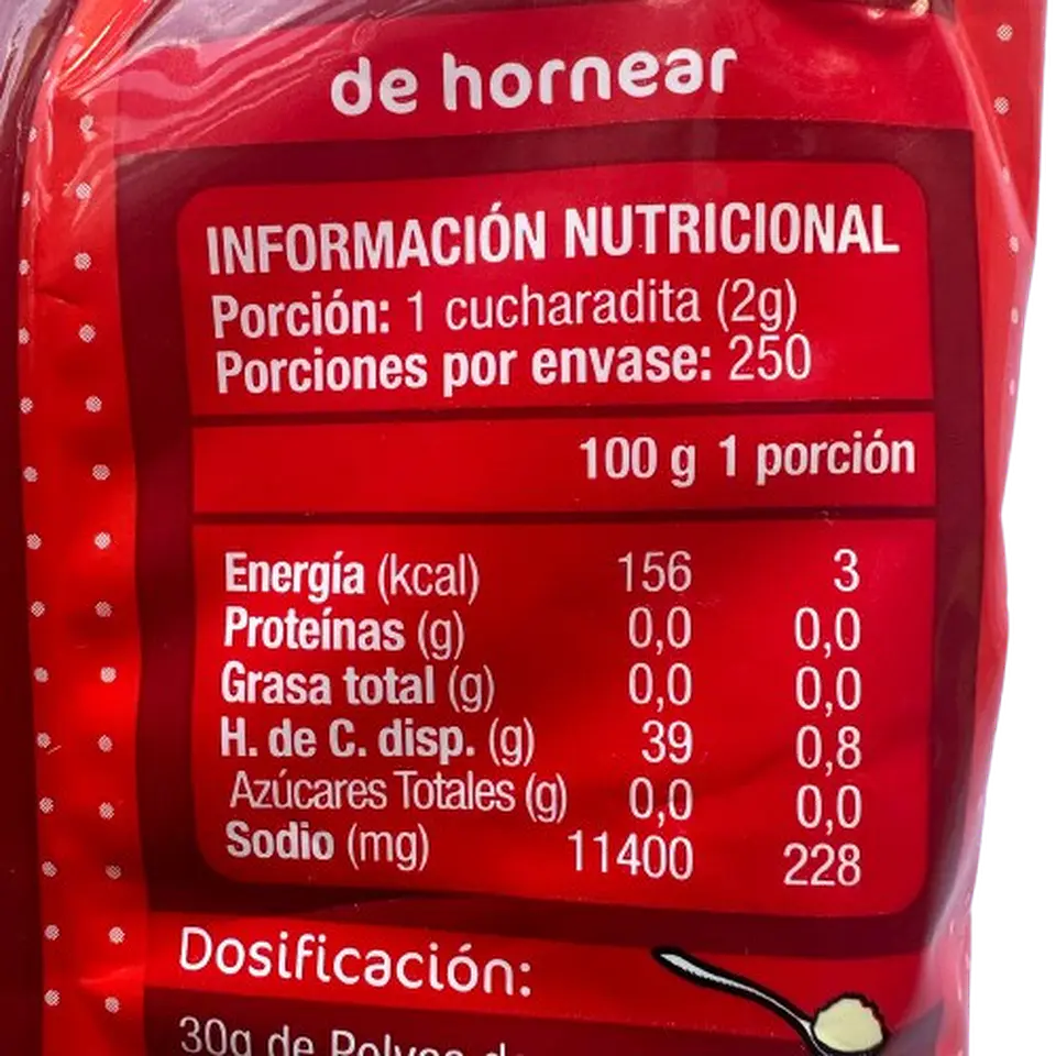 Polvos De Hornear Gourmet 500g 3