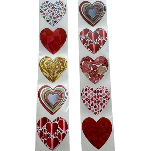 Stickers Corazon B 100un 25mm