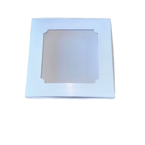 Pack 5 Caja B Con Ventana 9 Alfajores Cartulina 19x19x3cm