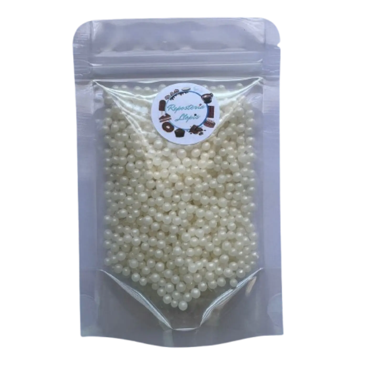 Perlas Blancas Brillante Comestibles 4mm 70g 1