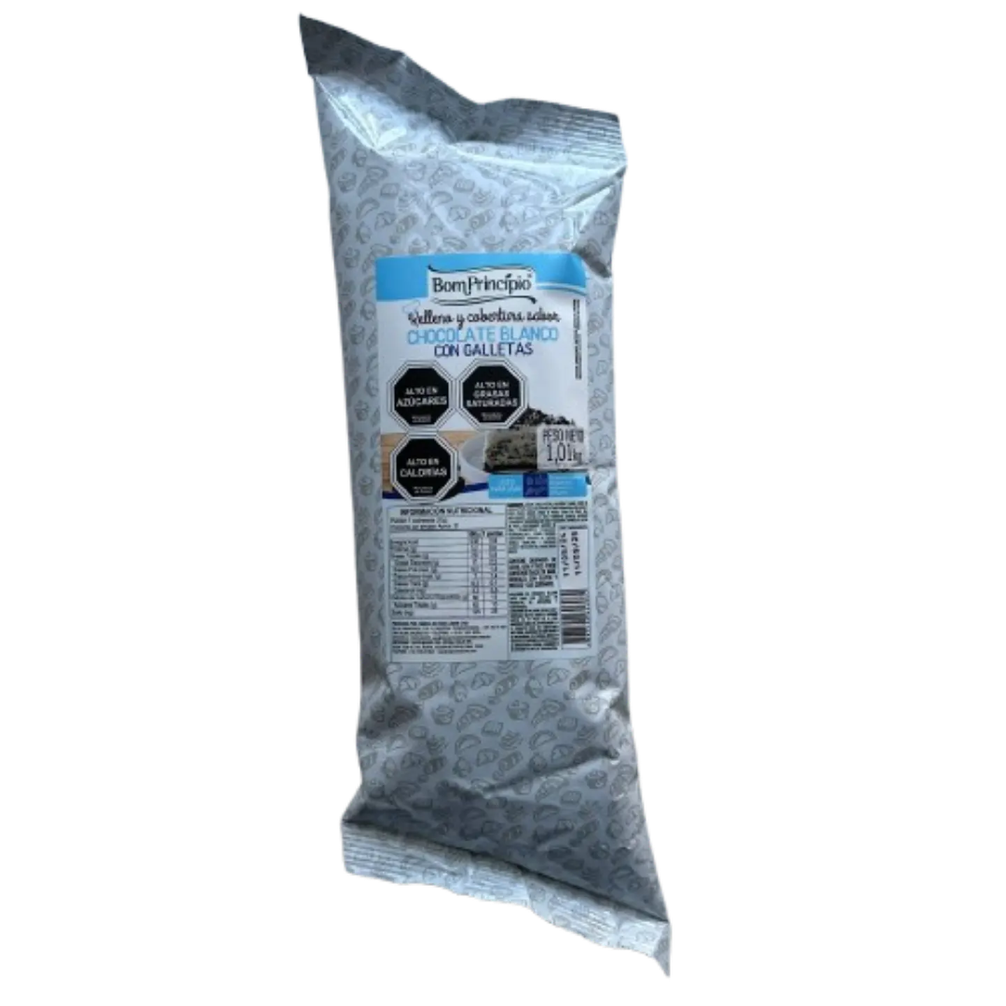 Relleno Chocolate Blanco & Cookies Bon Principio 1kg 1