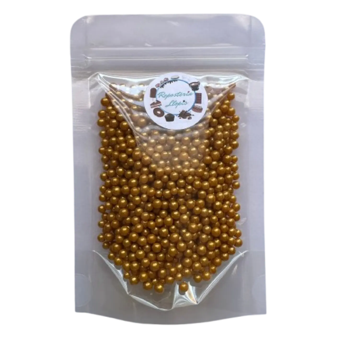 Perlas Doradas Brillante Comestibles 4mm 70g 1