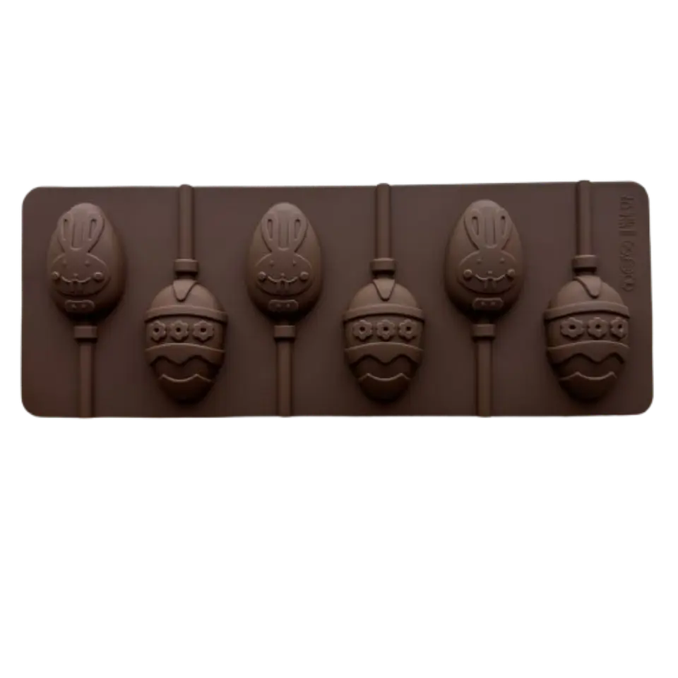 Molde Silicona Cake Pop De Huevitos 6 Cavidades 1