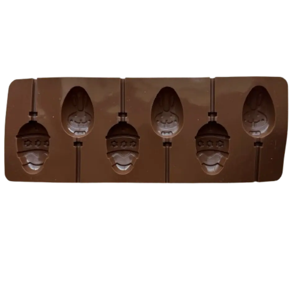 Molde Silicona Cake Pop De Huevitos 6 Cavidades 2