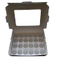 Pack 5 Caja Con Ventana Para 24 Shot 60ml Cartulina Blanca - Miniatura 2
