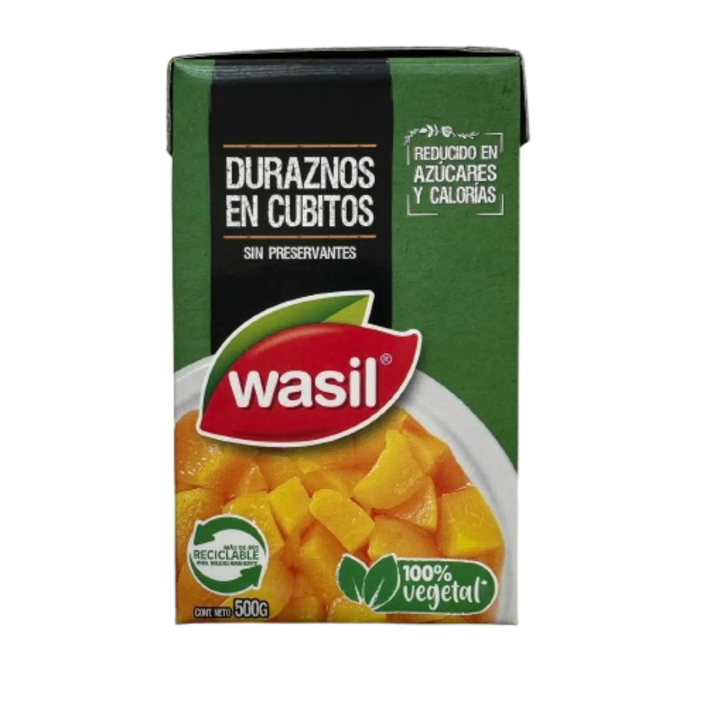 Durazno En Conserva Trozos Wasil 500g 1
