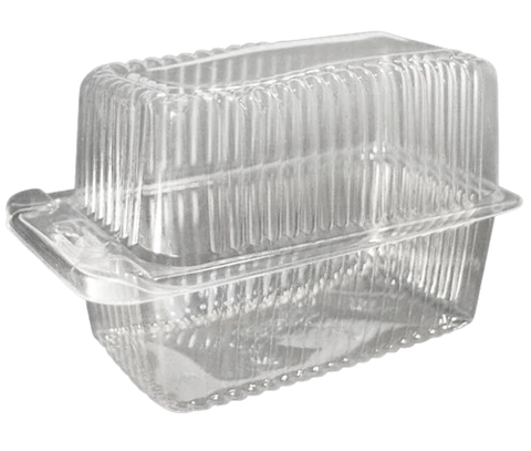 Pack 5 Caja Plastica Pastel Individual Rectangular 14x7x12cm