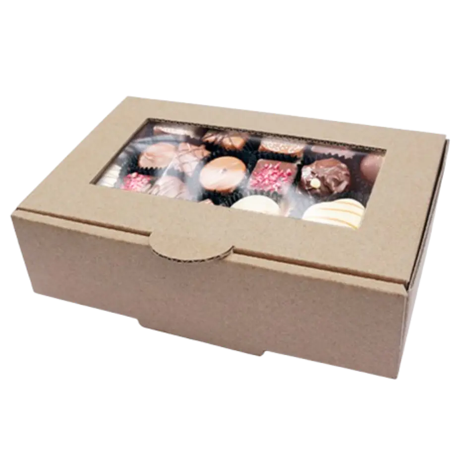 Caja S Carton Microcorrugado Ventana 19,3x13,5x4,3cm 1