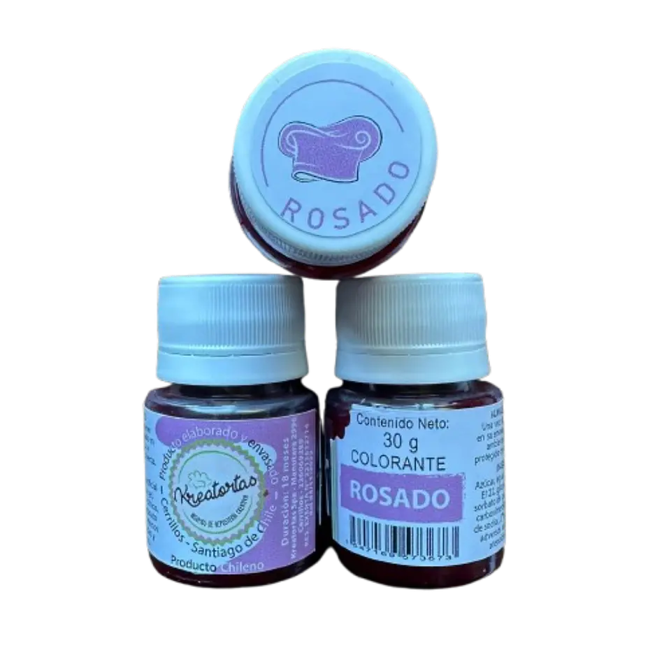 Colorante Gel Rosado Comestible Reposteria Kreatortas 30g 2