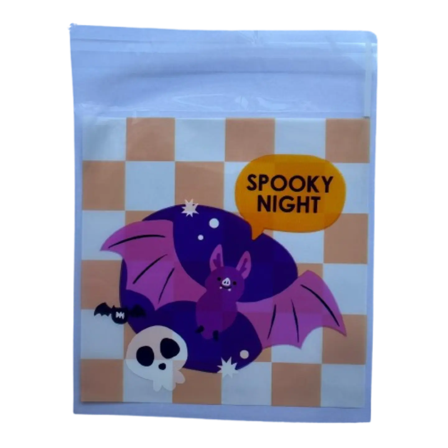 Bolsas Halloween C Celofan Autoadhesivas 100un 10x10+2cm 4