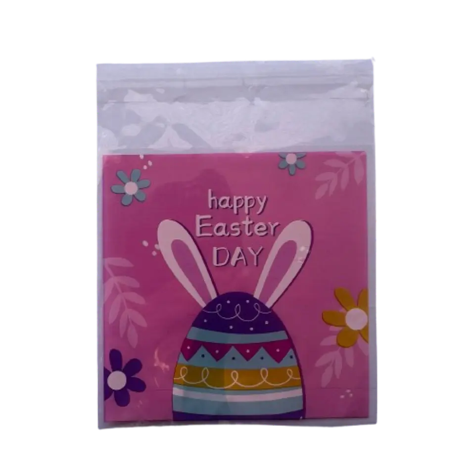 Bolsas Pascua A Celofan Autoadhesivas 100un 10x10+2cm 2