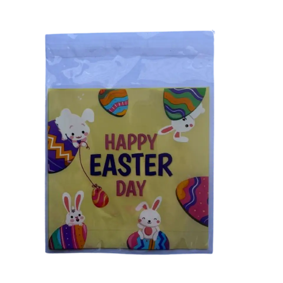 Bolsas Pascua A Celofan Autoadhesivas 100un 10x10+2cm 3