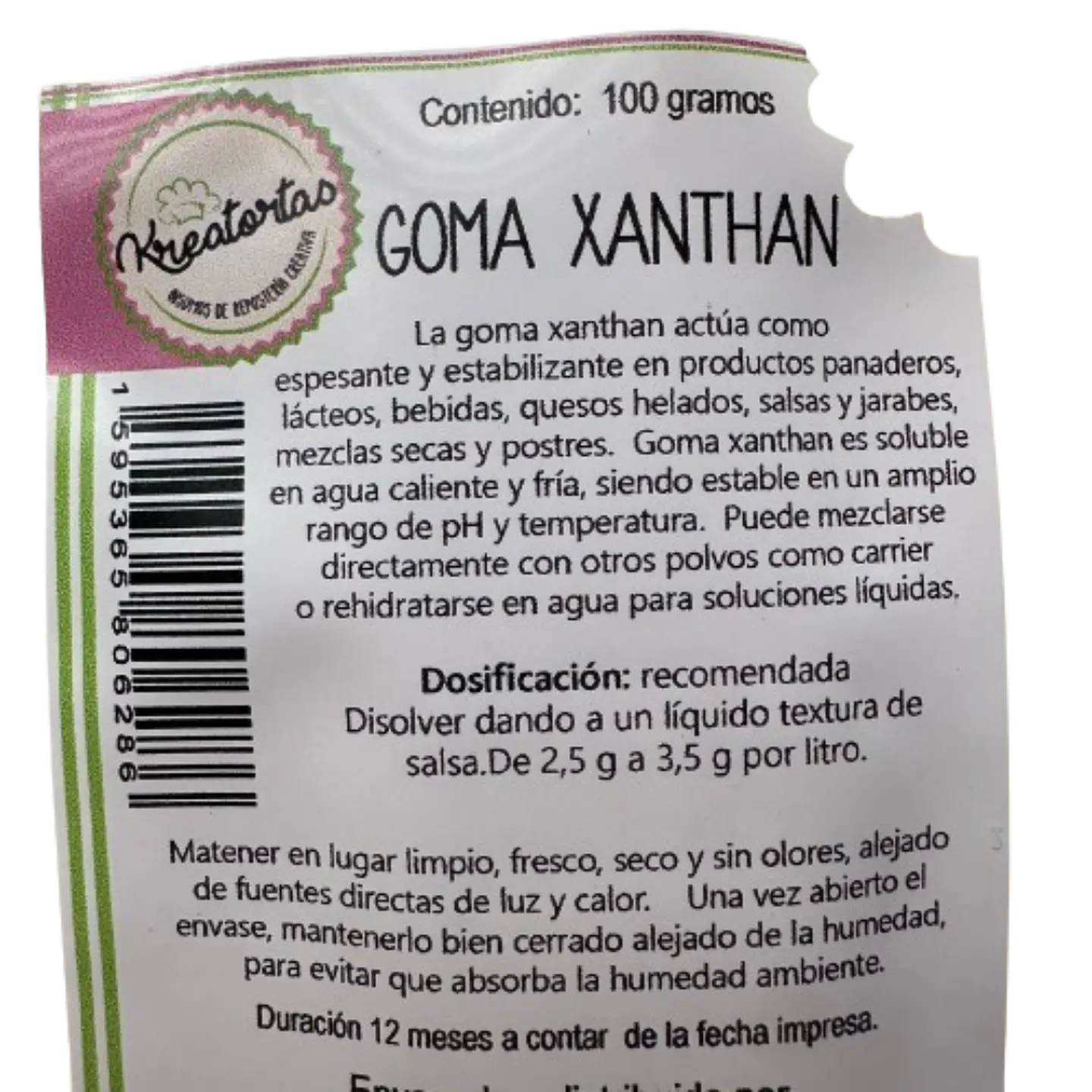Goma Xanthan Kreatortas 100g 2