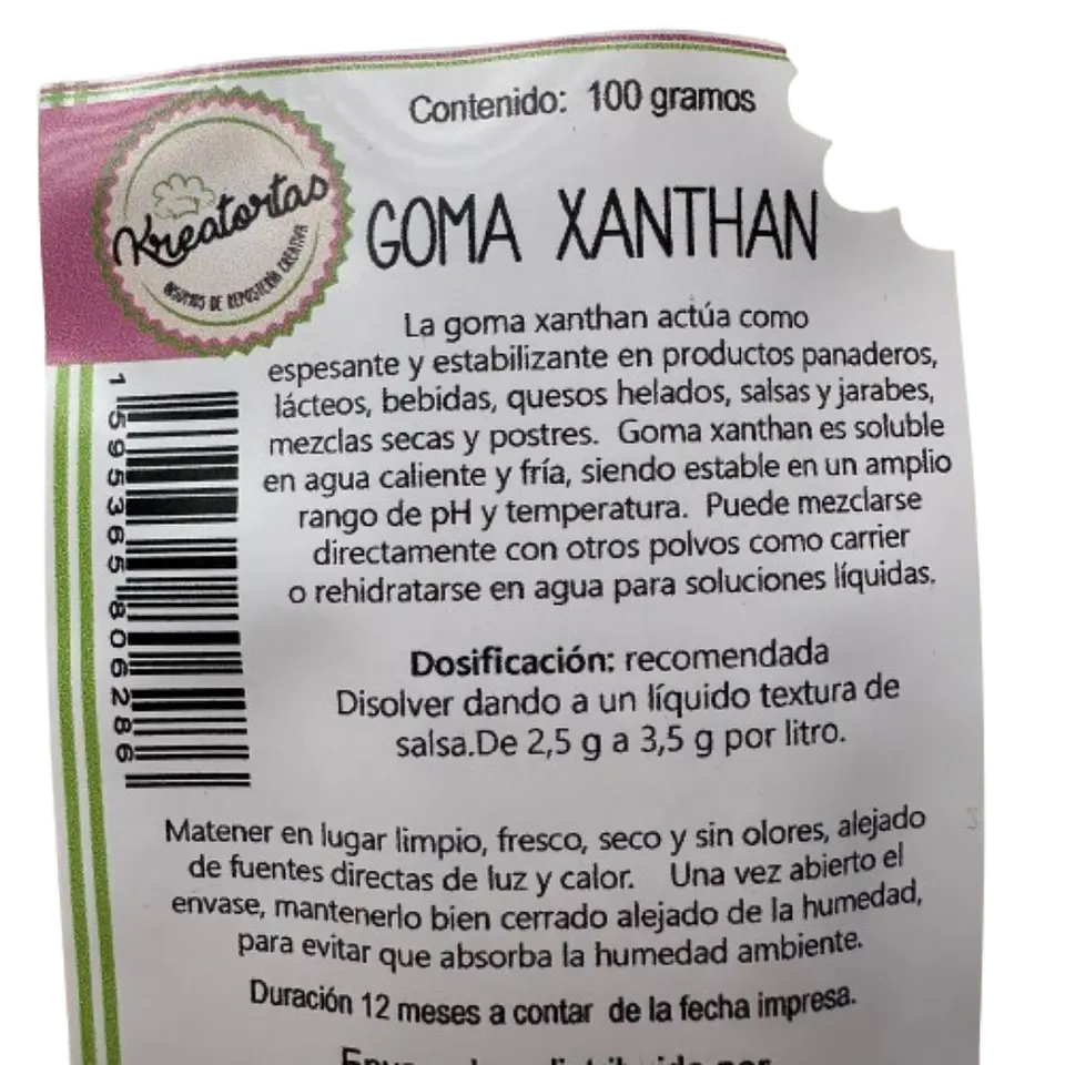 Goma Xanthan Kreatortas 100g 2