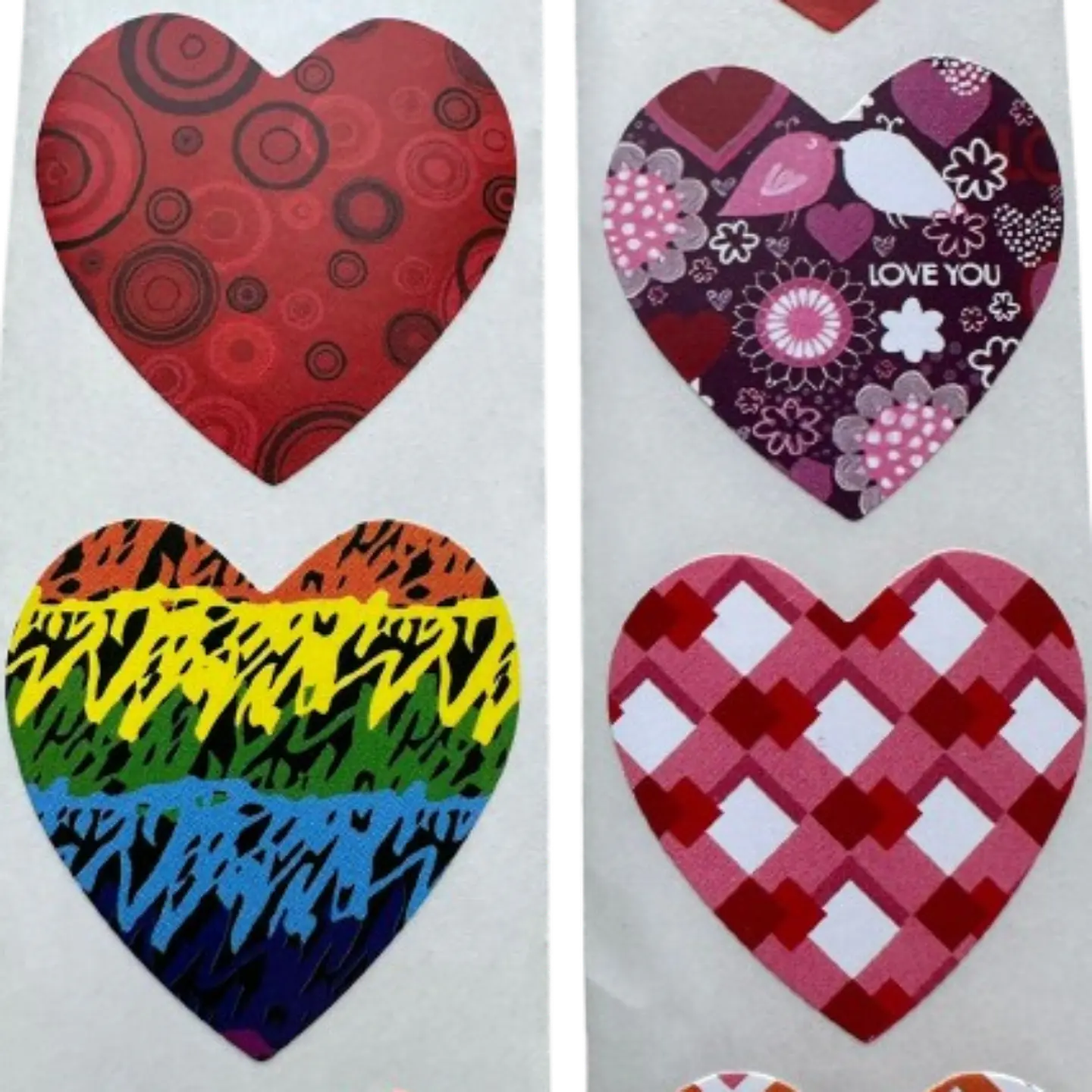 Stickers Corazon A 100un 25mm 2