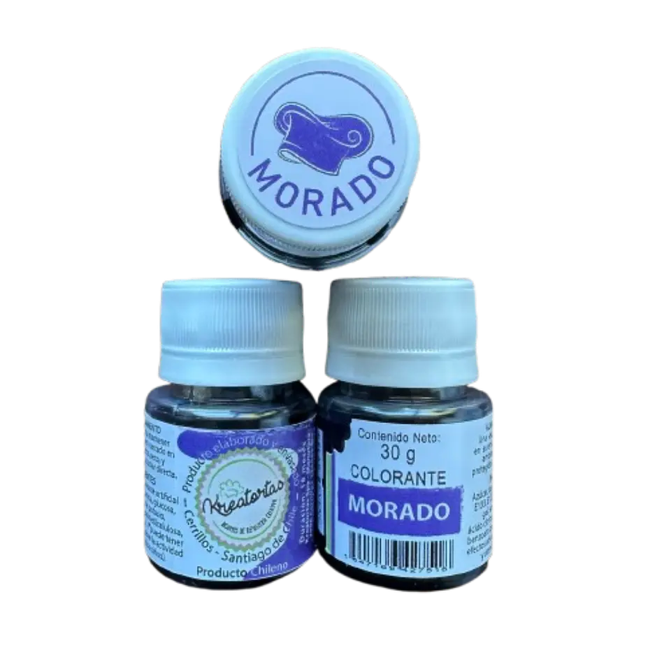 Colorante Gel Morado Comestible Reposteria Kreatortas 30g 2