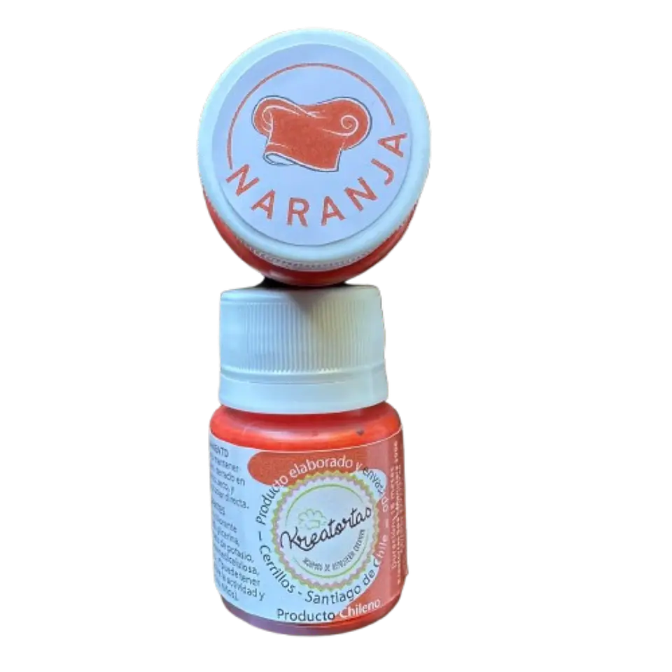 Colorante Gel Naranja Comestible Reposteria Kreatortas 30g 1