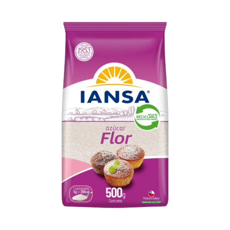 Azucar Flor Iansa 500g 1