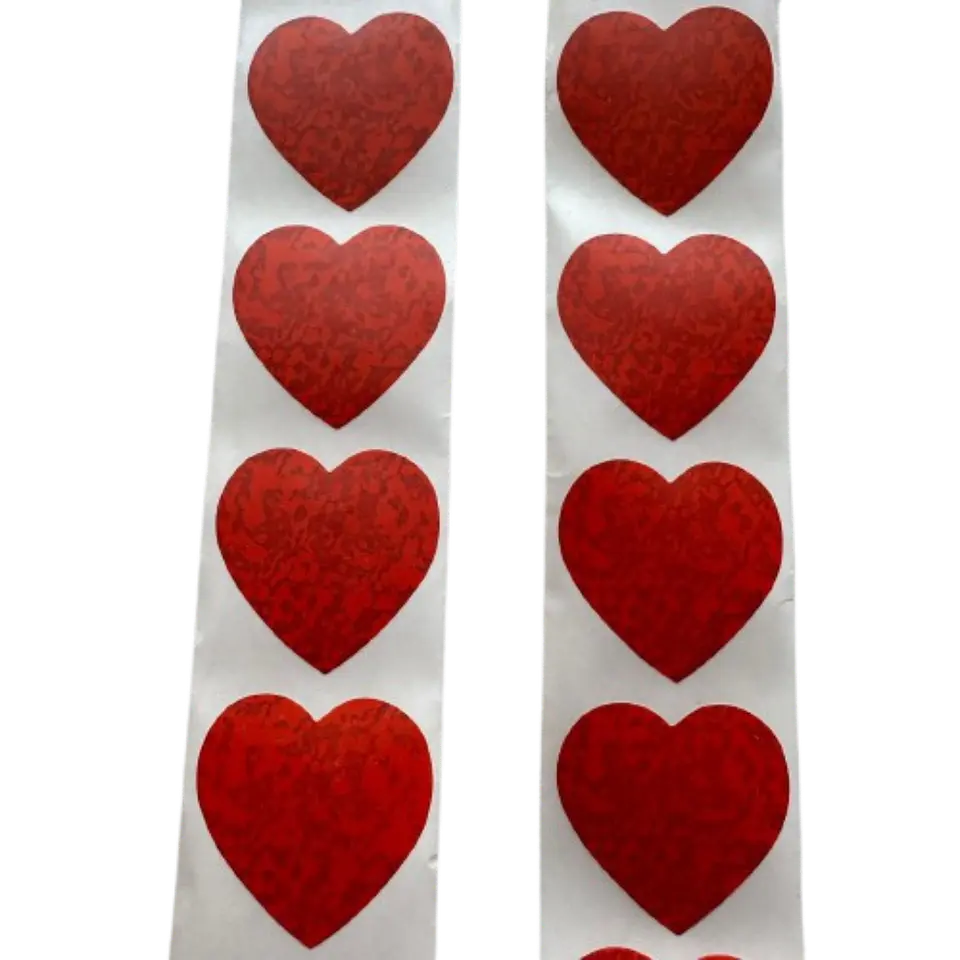 Stickers Corazon D 100un 25mm 1