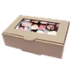 Pack 5 Caja S Carton Microcorrugado Ventana 19,3x13,5x4,3cm - Miniatura 1