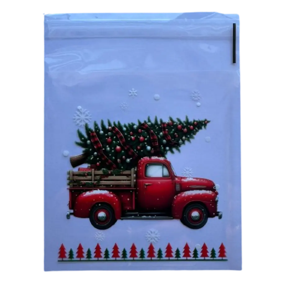 Bolsas Navidad B Celofan Autoadhesivas 100un 10x10+2cm 2