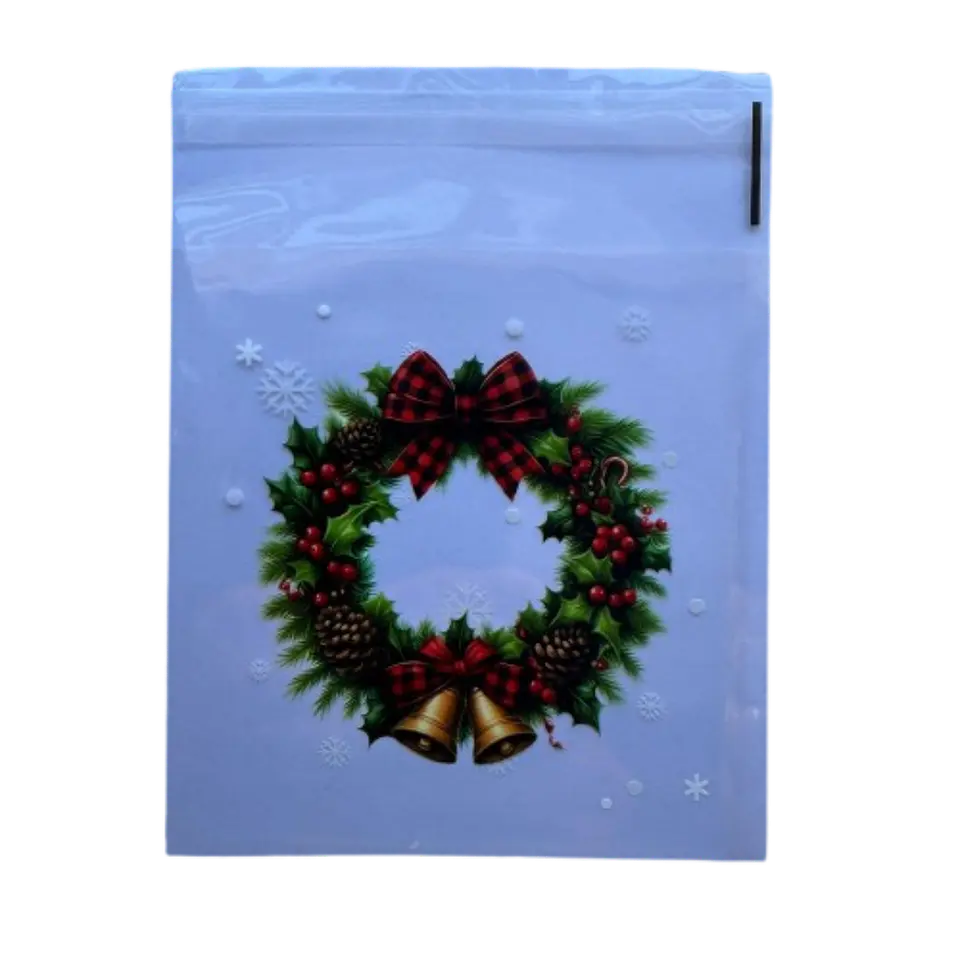 Bolsas Navidad B Celofan Autoadhesivas 100un 10x10+2cm 5
