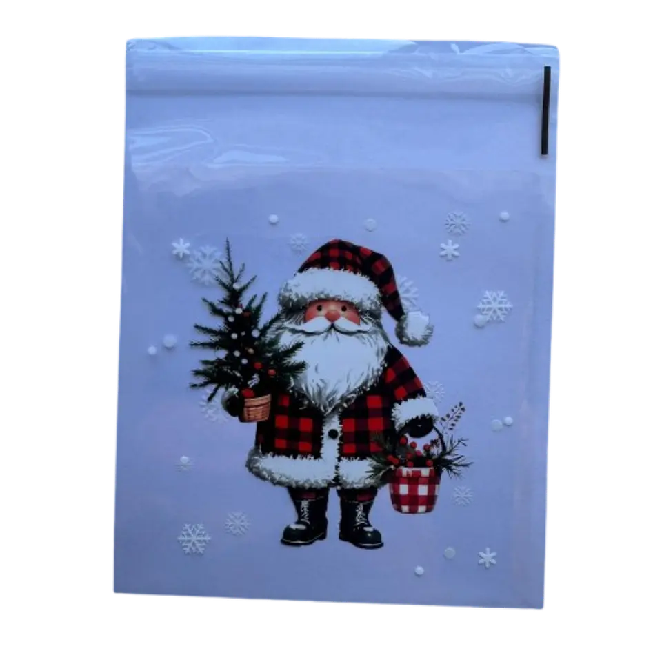 Bolsas Navidad B Celofan Autoadhesivas 100un 10x10+2cm 6