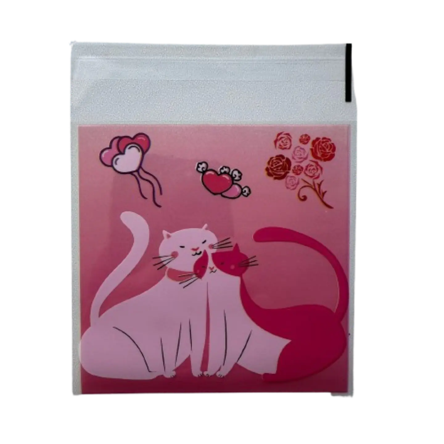 Bolsas San Valentin A Celofan Autoadhesivas 100un 10x10+2cm 2