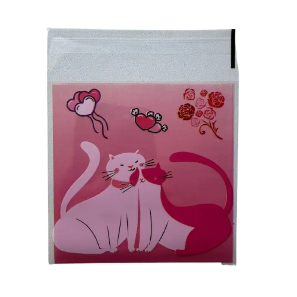 Bolsas San Valentin A Celofan Autoadhesivas 100un 10x10+2cm 2