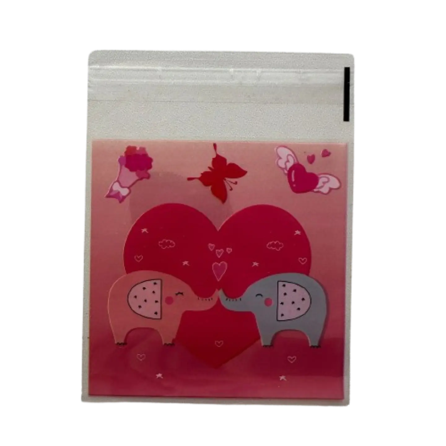 Bolsas San Valentin A Celofan Autoadhesivas 100un 10x10+2cm 4