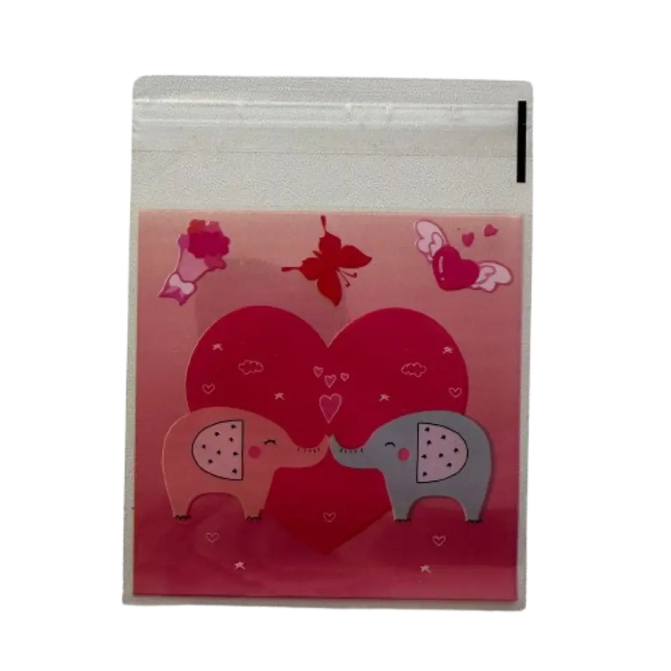 Bolsas San Valentin A Celofan Autoadhesivas 100un 10x10+2cm 4