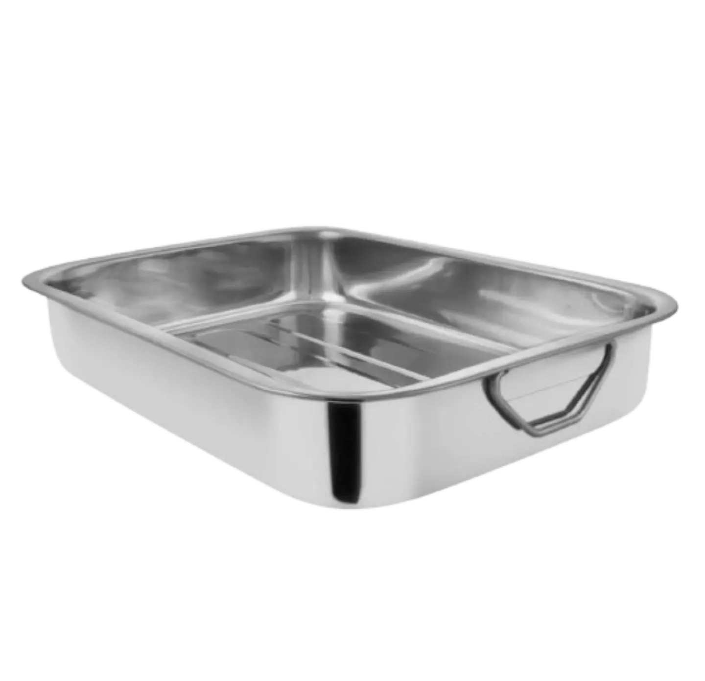 Fuente Rectangular Con Azas Acero Inoxidable Cuiner 35cm 1