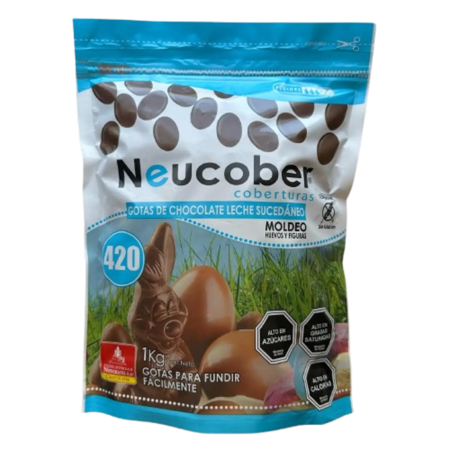 Cobertura Cholocate 420 De Leche Gotas Neucober 1kg 1