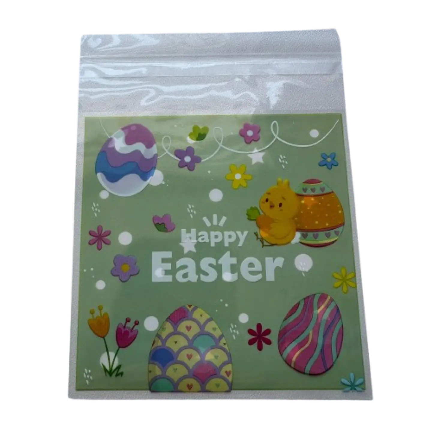 Bolsas Pascua B Celofan Autoadhesivas 100un 10x10+2cm 2