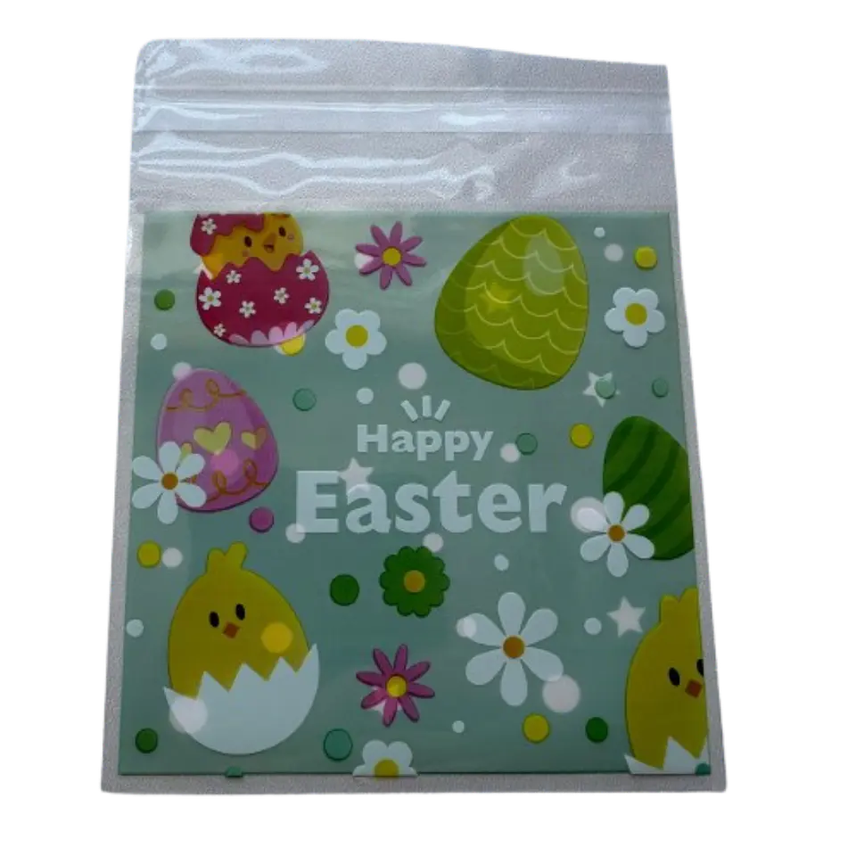 Bolsas Pascua B Celofan Autoadhesivas 100un 10x10+2cm 3