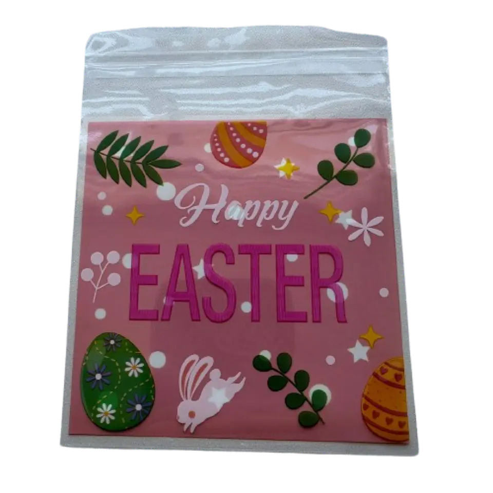 Bolsas Pascua B Celofan Autoadhesivas 100un 10x10+2cm 4