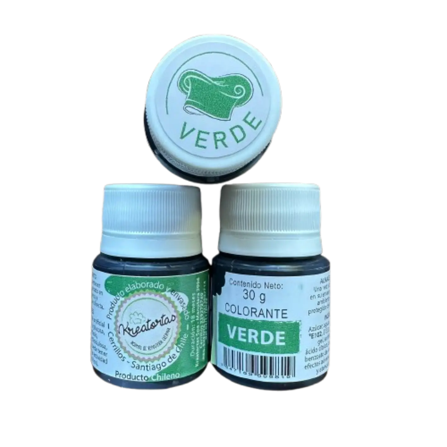 Colorante Gel Verde Comestible Reposteria Kreatortas 30g 2