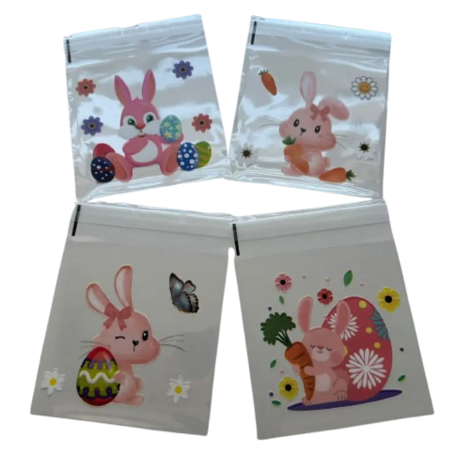 Bolsas Pascua D Celofan Autoadhesivas 100un 10x10+2cm 1
